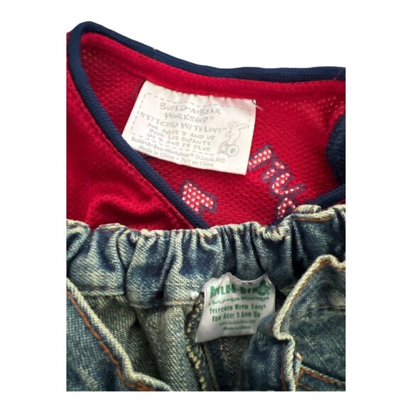 Build-A- Bear 2-Pc NBA Sports Shirt & Denim Shorts - Picture 9 of 9